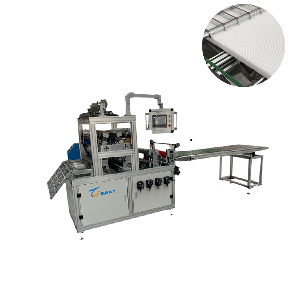 PP Filter Paper Pleating and Gluing Machine