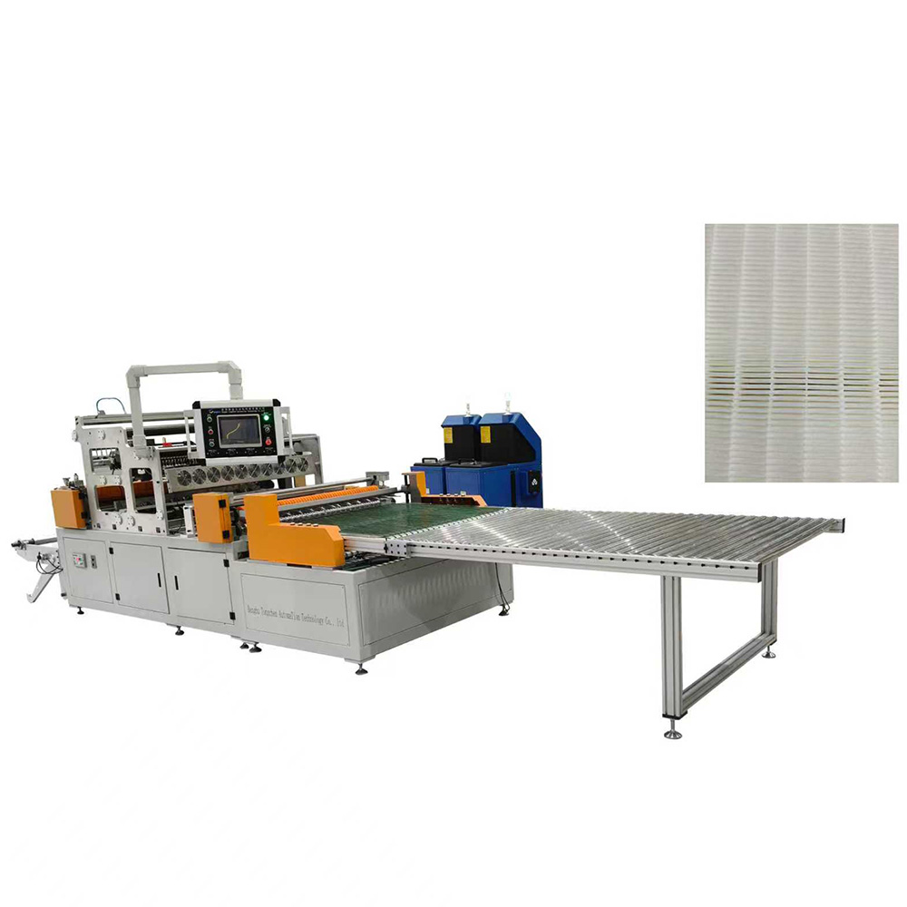 Pleating and Adhesive Application Line