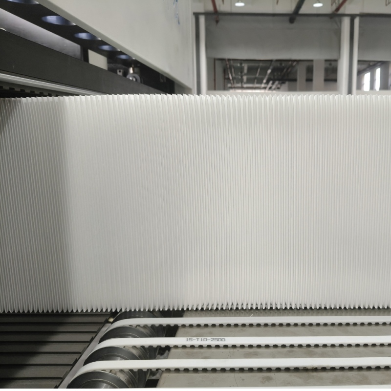 Máquina plegadora automática de papel de filtro HEPA de alta eficiencia