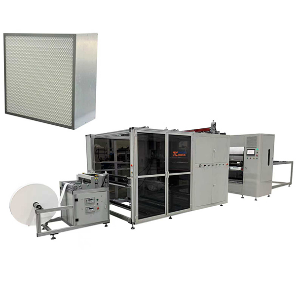 ribbon space blade pleater with ribbon pitching system for HEPA filter