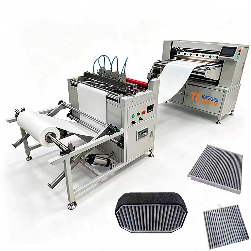 caar cabin air filter element pleating machine
